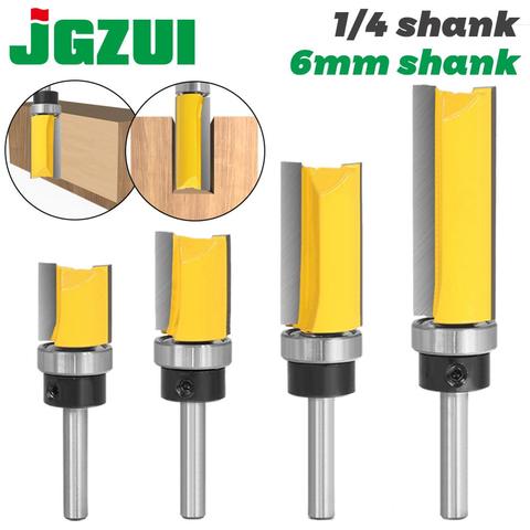 1pcs 6mm 1/4inch Shank Flush Trim Router Bit Pattern Bit Top Bottom Bearing 3/4