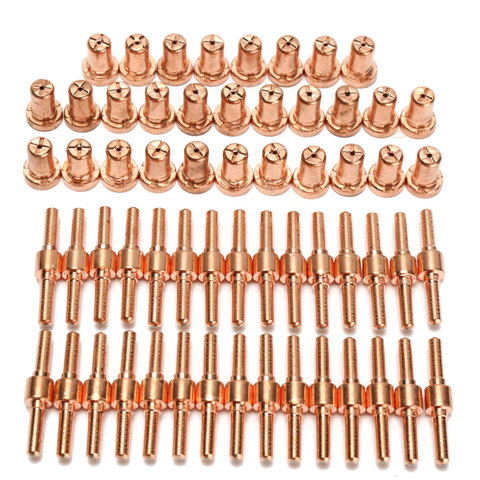 60pcs Consumables Extended Long Tip Electrodes and Nozzles for PT31 LG40 40A Air Plasma Cutter ► Photo 1/6