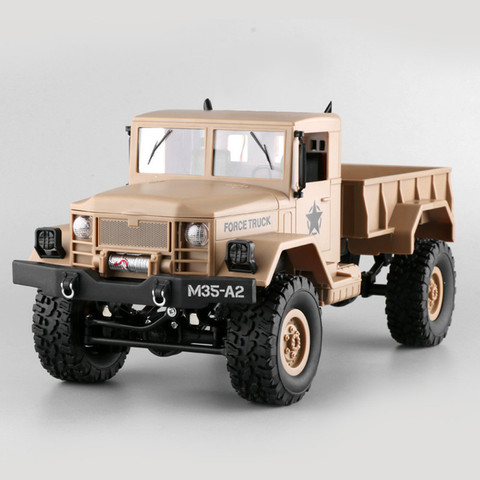 RC Car 4WD 2.4G Replaceable Tire Tracked Snow Truck WiFi HD Camera Real-time Transmission High Speed Military Truck VS WPL B-16 ► Photo 1/6