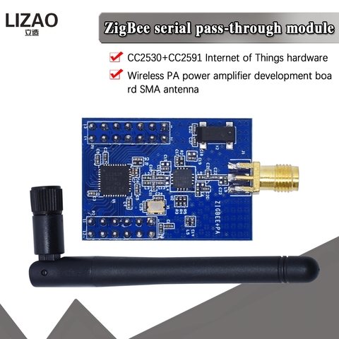 ZigBee Conversion Serial port TTL uart Wireless PA Module CC2530+CC2591 Power amplifier development board Internet of things ► Photo 1/6