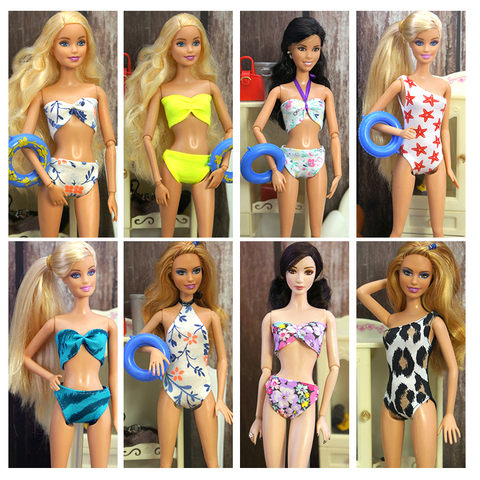 Swimwear for 18 Inch Barbie Doll Clothes and Accessories DIY Fashion Baby Doll Clothes Girls Toys for Children Suit Barbie Dolls ► Photo 1/6
