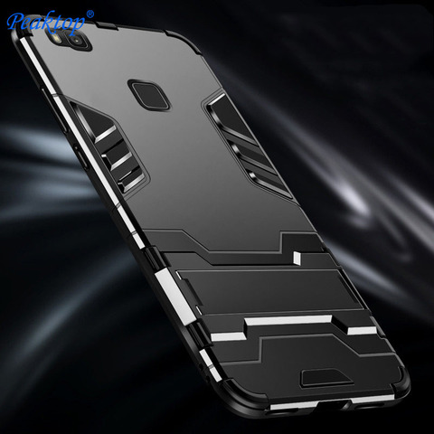 Armor TPU Hard PC Shell Stand Cover For Huawei P9 P10 Plus P20 Pro P30 P8 lite 2017 Honor 8 9 10 8X Max 6X V20 8C 6C Case ► Photo 1/6