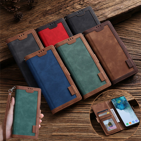 Leather Case For Samsung Galaxy A51 A71 A81 A91 A01 A11 A21 A41 A50 A70 A20 E A30 A10 S A40 Note10 S10 Lite Flip Wallet Cover ► Photo 1/6