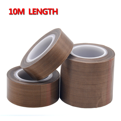 1PC Resistant High Temperature Adhesive Cloth Insulation 300 Degree Vacuum Sealing Machine Tape 10 meter*0.13mm ► Photo 1/6