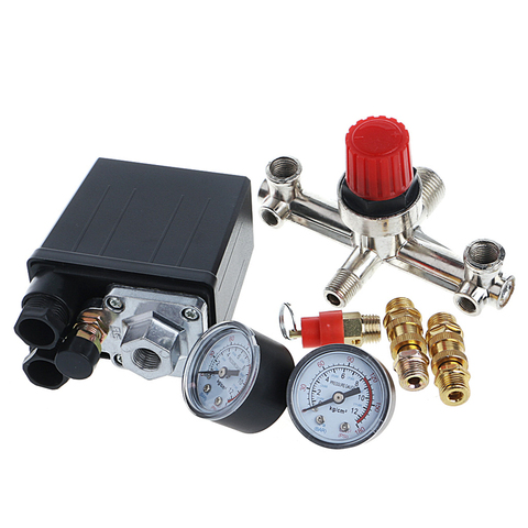 REGULATOR HEAVY DUTY Air Compressor Pump Pressure Control Switch + Valve Gauge ► Photo 1/6