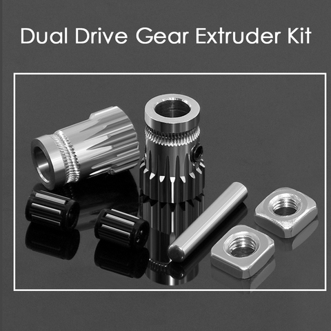 Drivegear kit dual drive gear extruder kit Cloned Btech upgrade for extruder for Prusa i3 3d printer gear Mini Bowden Extruder ► Photo 1/6