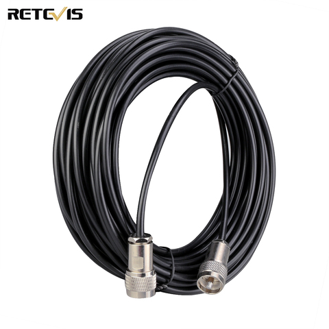 Retevis 50-3 Pure Copper Low Loss Coaxial Extend Cable 15 Meter Feeder for Walkie Talkie RT97 Repeater SL16 Connector Add Signal ► Photo 1/6