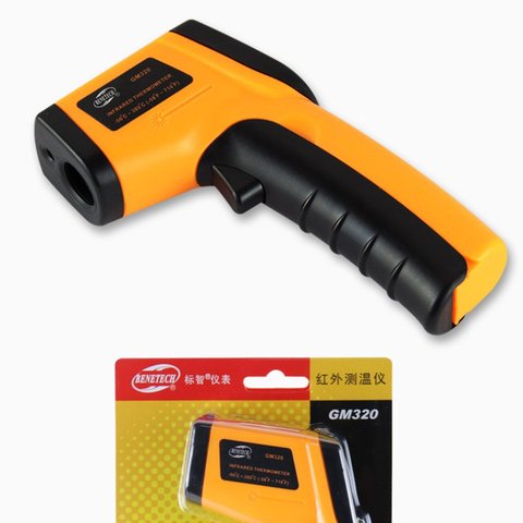 Industrial Laser LCD Digital IR Infrared Thermometer Temperature Meter Gun Point -50-380Degree Non-Contact Thermometer Pyrometer ► Photo 1/6