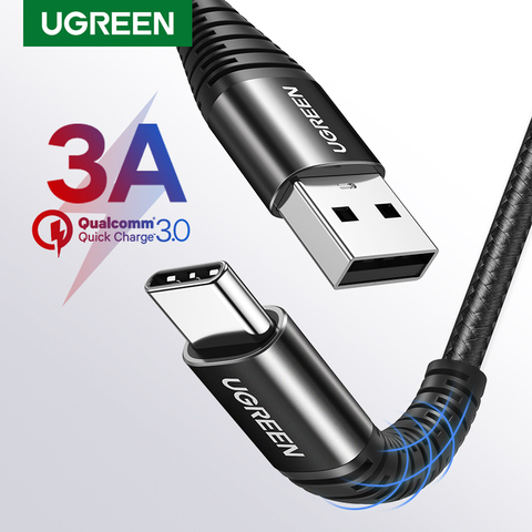 UGREEN USB Type C Cable 3A Quick Charging Wire for Samsung S9 Xiaomi USB C Data Cable Fast Phone Charger Cord Type-C USB Cable ► Photo 1/6