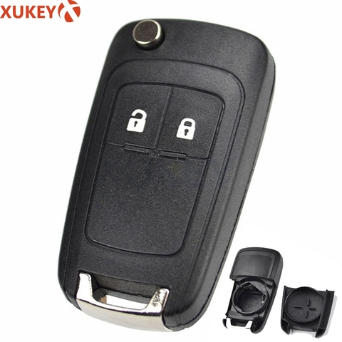 2 Button Car Remote Flip Key Shell Replacement Fob Case For Opel/ Vauxhall Adam Astra J Insignia Mokka Zafira C Key Repair Kit ► Photo 1/6