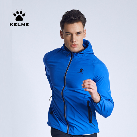 KELME Men's Sportswear Exercise Coat Windproof Jacket  Joggers Football Running Training Zipper Jacket Breathable Male 3881203 ► Photo 1/6