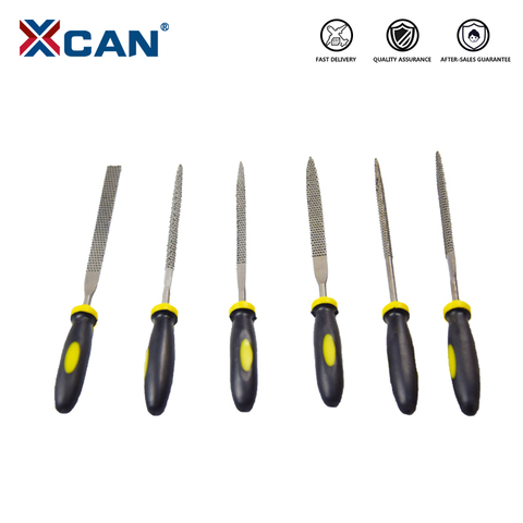 XCAN 6 Pieces Metal File Mini Assorted Rasp Diamond Needle File set Repair Tool Jewelry Wood Grinding Hand File Tools ► Photo 1/1