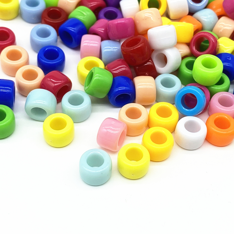 50pcs/lot 12mm Mixed Colors Large Hole Wooden Beads Making DIY Bracelet  Necklace Loose Beads Jewelry Accessories