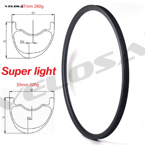 T800 Super light weight 280g,29er MTB XC carbon rim,tubeless ready,29inch mtb mountain bike rim for xc,27mm/30mm/33mm width ► Photo 1/5