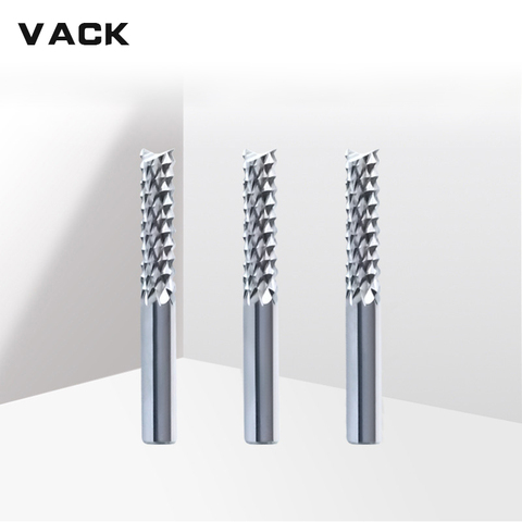 VACK 3.175mm 4mm 6mm 8mm Carbide Tungsten Corn Cutter pcb milling cutters end mill CNC router bits for wood Engraving machine ► Photo 1/6