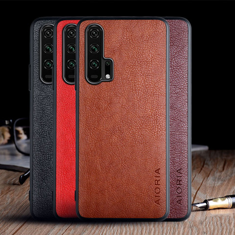 Case for Huawei Honor 20 Pro Lite 20S funda luxury Vintage Leather skin capa soft hard phone cover for honor 20 lite case coque ► Photo 1/6