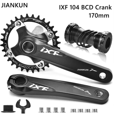 IXF 104BCD Bicycle Crankset Aluminum Alloy 170mm MTB Bike Cranks BB Bottom Bracket Bicycle Parts for Shimano FSA Giant ► Photo 1/6