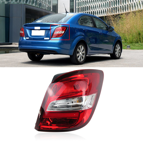 CAPQX For Chevrolet Aveo Saloon/ Sonic 14-16 Rear Bumper Taillight Tail Lamp Brake Light Tail Light Taillamp headlight headlamp ► Photo 1/4