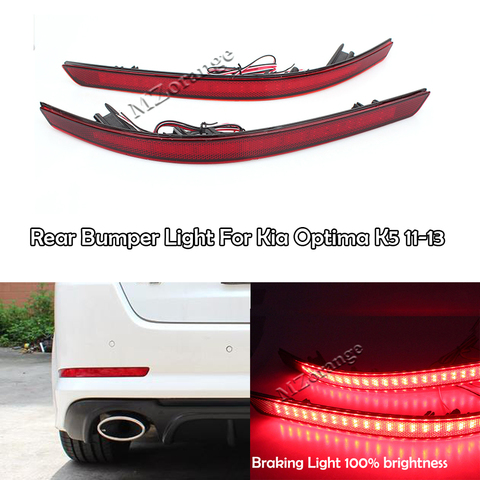 LED Red Rear Bumper Reflector Lights Brake Tail Light Warning Stop Tail For Kia Optima K5 2011 2012 2013 Red Car Accessories ► Photo 1/6