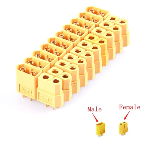 10pcs XT60 XT-60 Male Female Bullet Connectors Plugs For RC Lipo Battery ► Photo 1/6