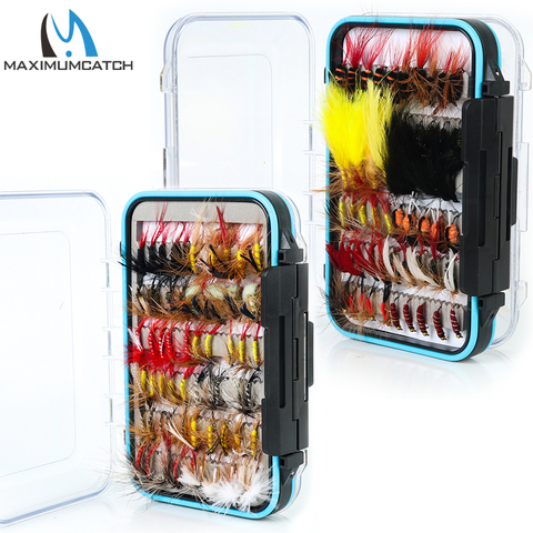 Maximumcatch 120pc Fly Fishing Flies Set #2-#14 Streamer Dry Nymph Trout Wet Fly Flies Fishing Lures Fishing Tackle Pesca ► Photo 1/6