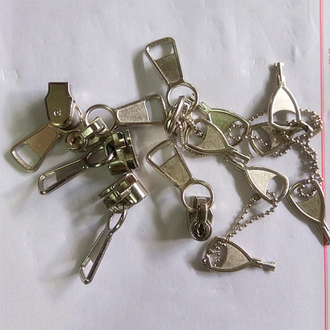 5# Nylon Zipper With Key Lock Slider DIY Craft Quilting Clothes Bags Zipper Pull Head Repair Supplies ► Photo 1/1
