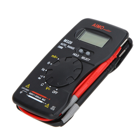 AIMO M320 Pocket Size Multimeter Tester Handheld LCD Digital Multimeter Frequency Capacitance Measurement Data Hold Auto Ranges ► Photo 1/6