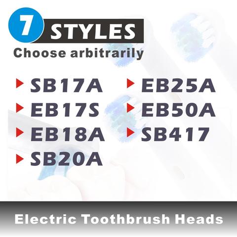 4/6pcs Replacement Brush Heads For Oral B Electric Toothbrush Advance Power/Pro Health/Triumph/3D Excel/Vitality Precision Clean ► Photo 1/4