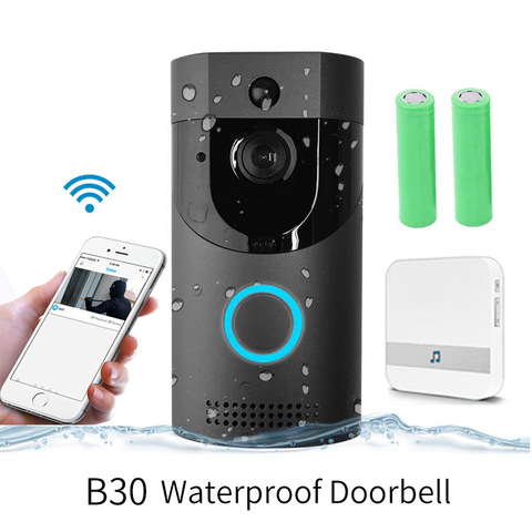 Anytek B30 WIFI Doorbell 720P wireless intercom IP65 waterproof FIR Alarm IR night vision Smart video Door Chime IP camera ► Photo 1/6