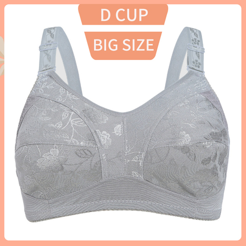 Sexy Big Size 36 38 40 42 44 46 48D Cup Women's Bras Lace Wire Free Full Cup Bralette Push Up Thin Bra Brassiere Female ► Photo 1/6