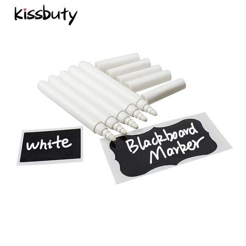 3/5/10/12Pcs/Set White Liquid Chalk Pen Marker For Glass Windows Electronic Blackboard Chalkboard Window White Pen Wall Sticker ► Photo 1/6