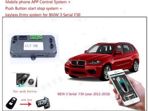 PLUSOBD Car Alarm GPS Tracking Engine Remote Start Stop System GSM Smartphone App Control For BMW 3 Serial F30 No wire cut ► Photo 1/6