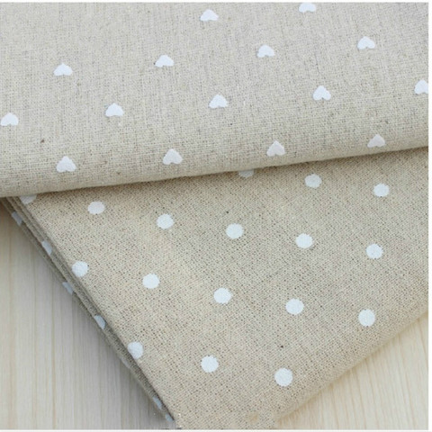 cotton and linen fabric printed dots cotton  fabric  DIY sofa curtain tablecloth home decor cotton fabric ► Photo 1/1