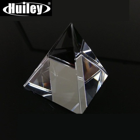 Prism Optical Glass Crystal Pyramid 40mm Height Rectangular Pyramid Polyhedral Popularization of Science Studying Home Students ► Photo 1/6