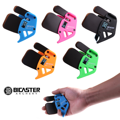 Bicaster Archery Finger Tab XS/S/M/L Right Handed Finger Guard Genuine Cowhide For Beginner and Children ► Photo 1/6