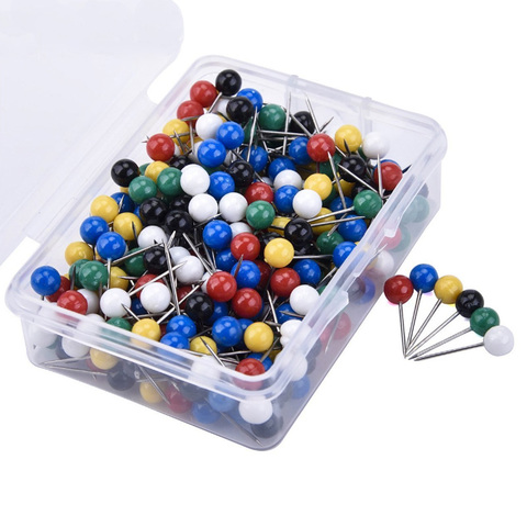 100pcs/lot Colorful Pearl light locating pins DIY patchwork sewing pins positioning needle garment accessory ► Photo 1/6