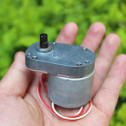 7-shaped DC Gear Motor Full Metal Gearbox Speed Reduction Motor with Metal Shell, DC 5V-12V Micro Motor, Shaft Diameter 6mm ► Photo 1/4