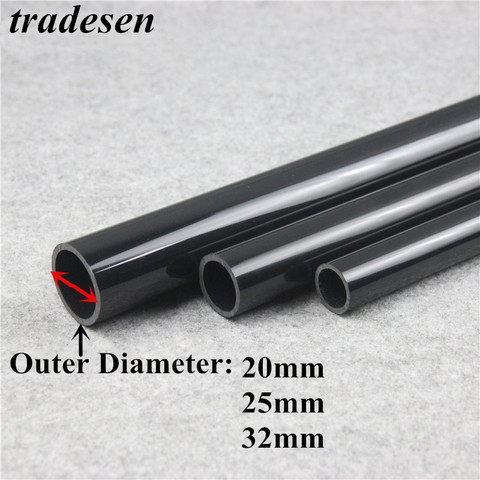 2pcs 50cm O.D 20~32mm black UPVC Pipe Hi-quality Water Supply Pipe Irrigation Fish Tank PVC Pipe Aquarium Drainpipe Water Tube ► Photo 1/3