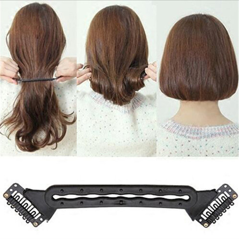 Women Magic Braid Maker Tools Creating BOB Hair Dispenser Twist Clip Stick DIY BOBO Head Styling From Long Hair Short Tool ► Photo 1/5