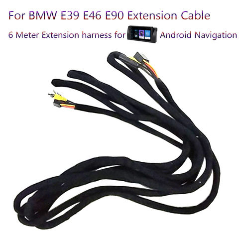 6M Monitor extension cable only fits for  BMW E39 Android Stereo GPS Radio in our store. ► Photo 1/2