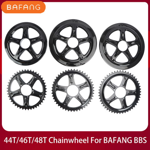 BAFANG Chainwheel and Chainring Guard 44T 46T 48T Ebike Motor Sprocket for BBS01 BBS02 Mid Drive Motor Conversion Kits ► Photo 1/6