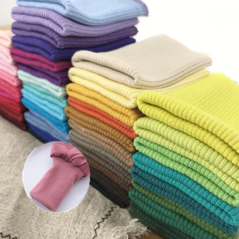 Cotton knitted rib fabric sewing for DIY clothing stretchy threaded Leader hem lower cuff collar pants jacket accessories ► Photo 1/5
