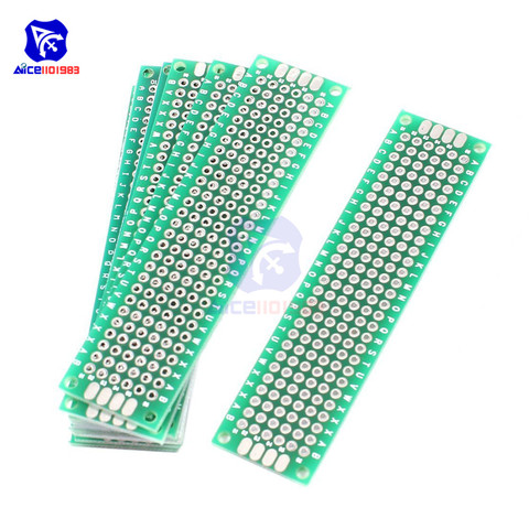 diymore 5PCS/Lot FR4 Glass Fiber DIY Double-Sided Prototype Board 2x8cm Double Sided Universal Printed Circuit Board ► Photo 1/6