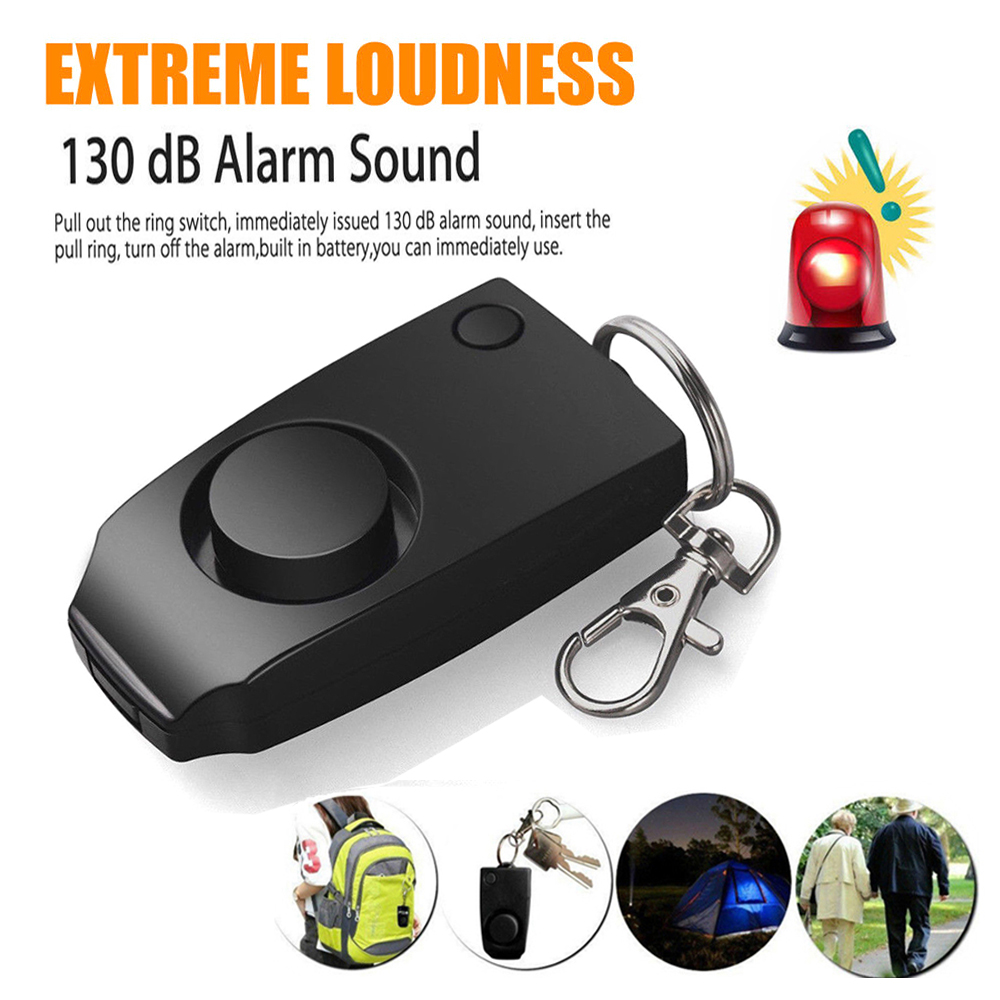 LOUD Personal 130db Emergency/Attack Self Defense Rape Alarm with Flashlight NEW 