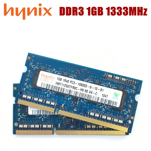 Hynix chipset 1GB 10600S PC3 DDR3 1GB 1333Mhz Laptop Memory Notebook Module SODIMM RAM ► Photo 1/1