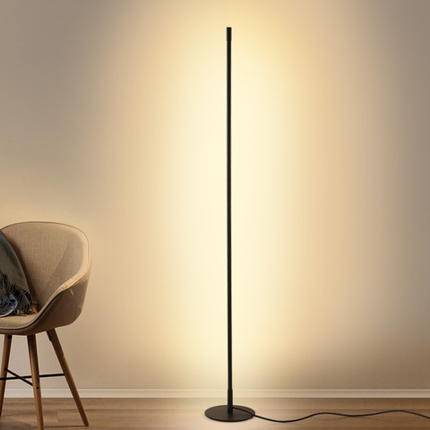 Nordic Minimalist LED Floor Lamps Creative Stand Lamps for Living Room Led Black Metal Luminaria Standing Lamp Lampara Fixtures ► Photo 1/6