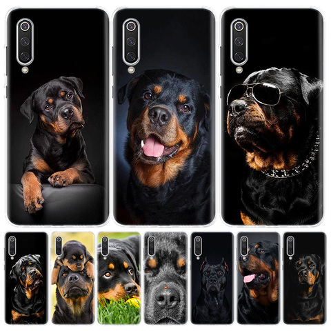 Cute Rottweiler Dog Phone Case for Xiaomi Redmi Note 9 8 7 8A 7 7A 6A S2 K20 K30 8T 9S MI 9 8 CC9 F1 Pro Fashion Cover Capa ► Photo 1/6