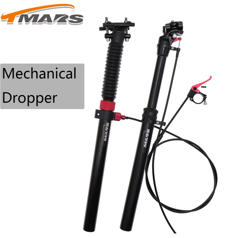 Tmars Dropper Seatpost Adjustable Height 27.2 remote Control Mechanical Seatpost Bike MTB  mm 28.6 30.1 30.4 30.9 31.6 110mm ► Photo 1/6