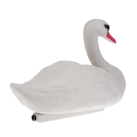 Realistic White Floating Swan Decoy for Hunting Fishing - Garden Ornament Lake Pond Decors Pest Scarer Scarecrow ► Photo 1/6