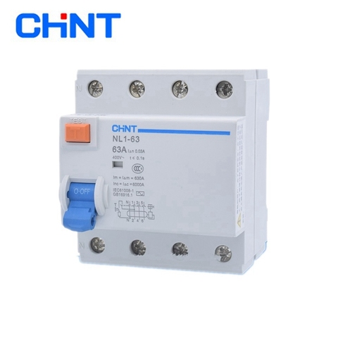 CHINT NL1-63 1P+N 2P 3P+N 4P 63A 40A 25A 30MA RCCB 50HZ/ electromagnetic leakage Residual current protection CE ► Photo 1/5